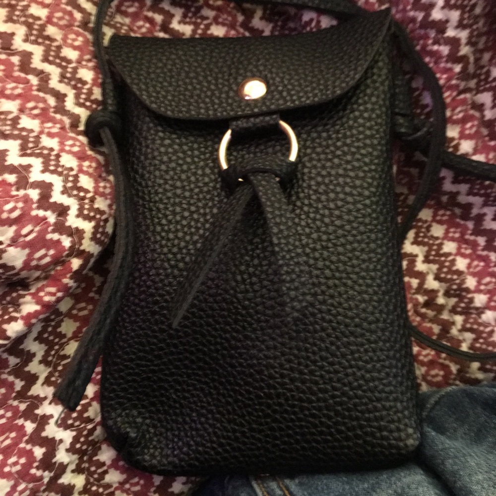 VTG-Rep peb Veg Leather Cross-BodyCell ph Pouch+🌀